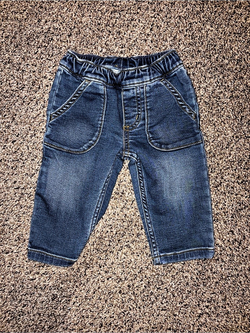 Carter's Baby Pull-On Denim Pants Blue Size 6M